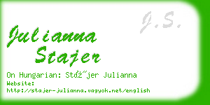 julianna stajer business card